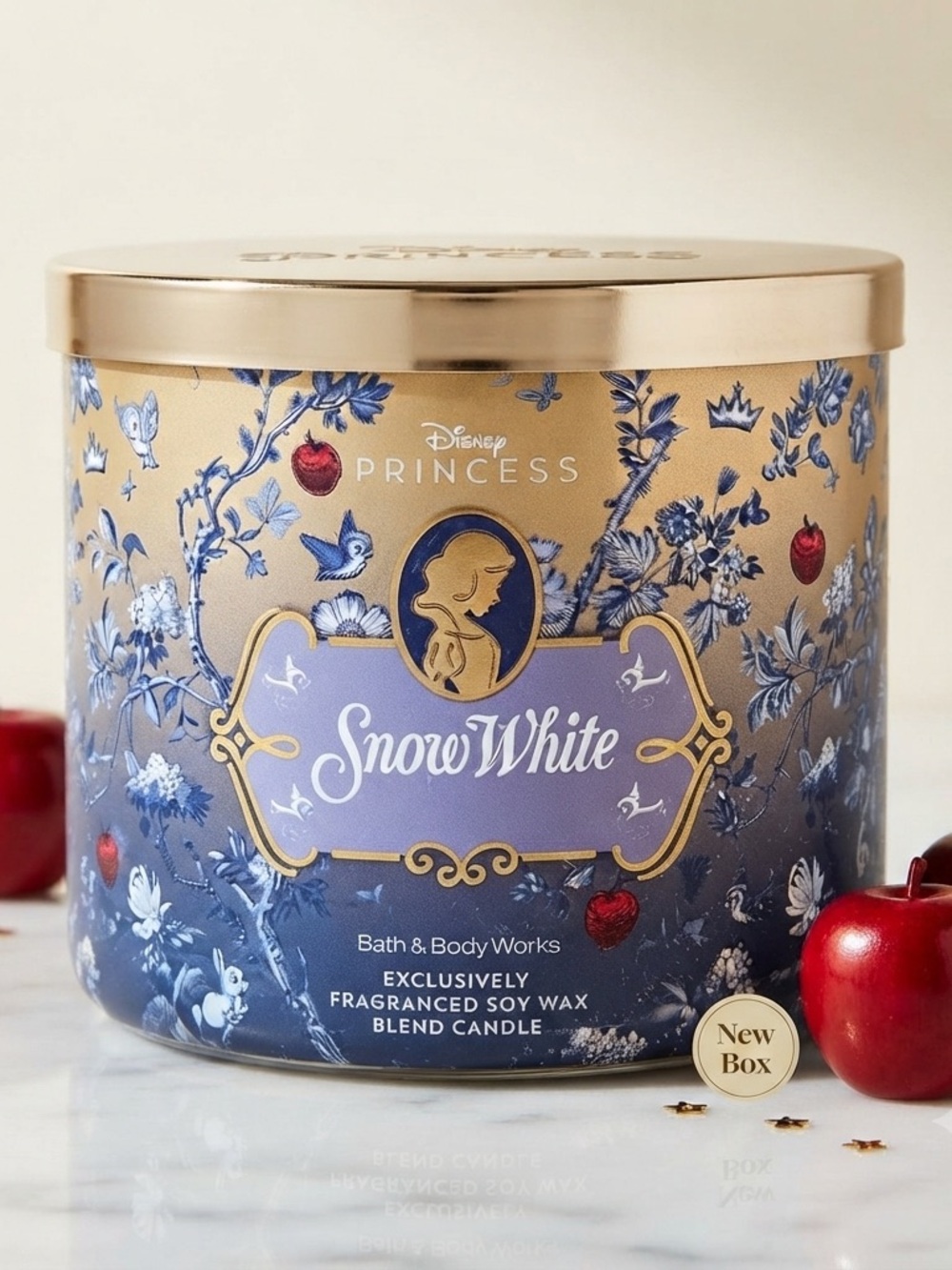 Bath & Body Works Disney Princess Snow White 3-Wick Candle New with Lid